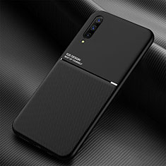 Funda Silicona Carcasa Ultrafina Goma con Magnetico para Samsung Galaxy A70 Negro