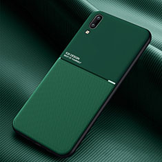 Funda Silicona Carcasa Ultrafina Goma con Magnetico para Samsung Galaxy M02 Verde
