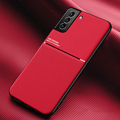 Funda Silicona Carcasa Ultrafina Goma con Magnetico para Samsung Galaxy S23 Plus 5G Rojo