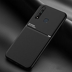 Funda Silicona Carcasa Ultrafina Goma con Magnetico para Vivo iQOO U3 4G Negro