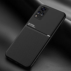 Funda Silicona Carcasa Ultrafina Goma con Magnetico para Vivo V21s 5G Negro