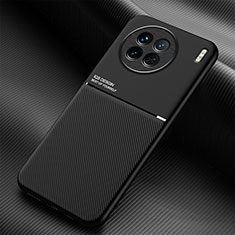 Funda Silicona Carcasa Ultrafina Goma con Magnetico para Vivo X90 5G Negro