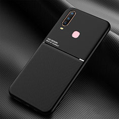 Funda Silicona Carcasa Ultrafina Goma con Magnetico para Vivo Y11 Negro