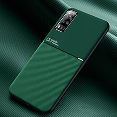 Funda Silicona Carcasa Ultrafina Goma con Magnetico para Vivo Y31 (2021) Verde