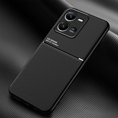 Funda Silicona Carcasa Ultrafina Goma con Magnetico para Vivo Y35 4G Negro