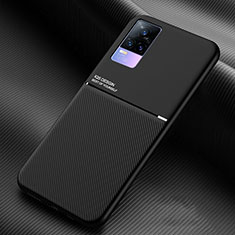 Funda Silicona Carcasa Ultrafina Goma con Magnetico para Vivo Y73 (2021) Negro