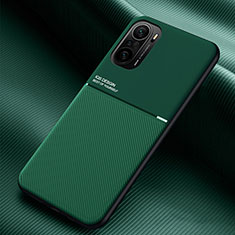 Funda Silicona Carcasa Ultrafina Goma con Magnetico para Xiaomi Mi 11i 5G Verde