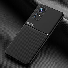 Funda Silicona Carcasa Ultrafina Goma con Magnetico para Xiaomi Mi 12 Pro 5G Negro
