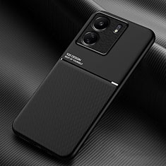 Funda Silicona Carcasa Ultrafina Goma con Magnetico para Xiaomi Poco C65 Negro