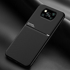 Funda Silicona Carcasa Ultrafina Goma con Magnetico para Xiaomi Poco X3 NFC Negro