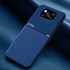 Funda Silicona Carcasa Ultrafina Goma con Magnetico para Xiaomi Poco X3 Pro Azul