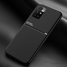 Funda Silicona Carcasa Ultrafina Goma con Magnetico para Xiaomi Redmi 10 (2022) Negro