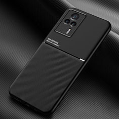 Funda Silicona Carcasa Ultrafina Goma con Magnetico para Xiaomi Redmi K60E 5G Negro