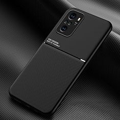 Funda Silicona Carcasa Ultrafina Goma con Magnetico para Xiaomi Redmi Note 10S 4G Negro