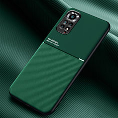 Funda Silicona Carcasa Ultrafina Goma con Magnetico para Xiaomi Redmi Note 11S 4G Verde