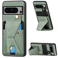 Funda Silicona Carcasa Ultrafina Goma con Magnetico S01D para Google Pixel 8 Pro 5G Verde