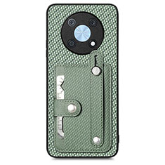 Funda Silicona Carcasa Ultrafina Goma con Magnetico S01D para Huawei Enjoy 50 Pro Verde