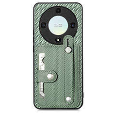 Funda Silicona Carcasa Ultrafina Goma con Magnetico S01D para Huawei Honor Magic5 Lite 5G Verde