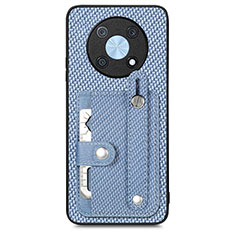 Funda Silicona Carcasa Ultrafina Goma con Magnetico S01D para Huawei Nova Y90 Azul