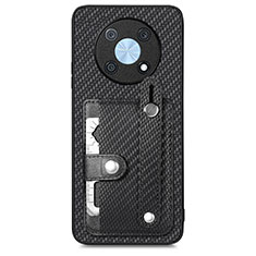 Funda Silicona Carcasa Ultrafina Goma con Magnetico S01D para Huawei Nova Y90 Negro