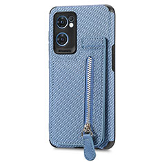 Funda Silicona Carcasa Ultrafina Goma con Magnetico S01D para OnePlus Nord CE 2 5G Azul