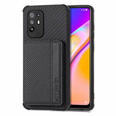 Funda Silicona Carcasa Ultrafina Goma con Magnetico S01D para Oppo A94 5G Negro