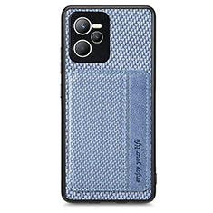 Funda Silicona Carcasa Ultrafina Goma con Magnetico S01D para Realme Narzo 50A Prime Azul