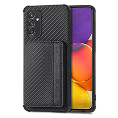 Funda Silicona Carcasa Ultrafina Goma con Magnetico S01D para Samsung Galaxy A05s Negro