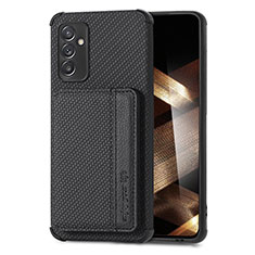 Funda Silicona Carcasa Ultrafina Goma con Magnetico S01D para Samsung Galaxy A15 4G Negro