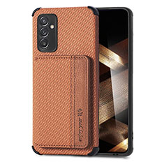 Funda Silicona Carcasa Ultrafina Goma con Magnetico S01D para Samsung Galaxy A15 5G Marron