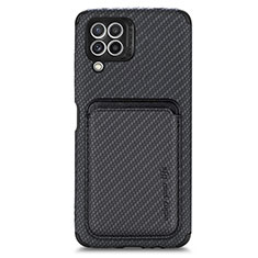 Funda Silicona Carcasa Ultrafina Goma con Magnetico S01D para Samsung Galaxy A22 4G Negro