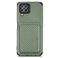 Funda Silicona Carcasa Ultrafina Goma con Magnetico S01D para Samsung Galaxy A22 4G Verde