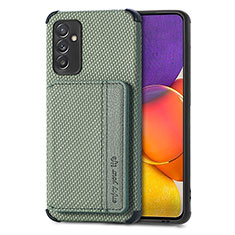 Funda Silicona Carcasa Ultrafina Goma con Magnetico S01D para Samsung Galaxy A24 4G Verde