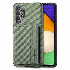 Funda Silicona Carcasa Ultrafina Goma con Magnetico S01D para Samsung Galaxy A32 4G Verde