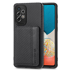 Funda Silicona Carcasa Ultrafina Goma con Magnetico S01D para Samsung Galaxy A73 5G Negro