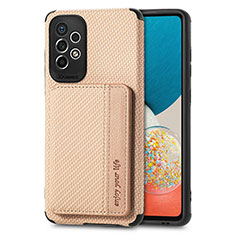 Funda Silicona Carcasa Ultrafina Goma con Magnetico S01D para Samsung Galaxy A73 5G Oro