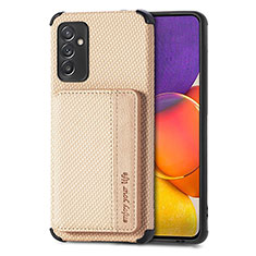 Funda Silicona Carcasa Ultrafina Goma con Magnetico S01D para Samsung Galaxy F34 5G Oro