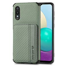 Funda Silicona Carcasa Ultrafina Goma con Magnetico S01D para Samsung Galaxy M02 Verde