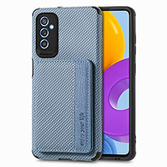 Funda Silicona Carcasa Ultrafina Goma con Magnetico S01D para Samsung Galaxy M52 5G Azul