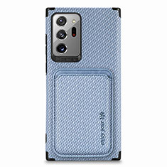 Funda Silicona Carcasa Ultrafina Goma con Magnetico S01D para Samsung Galaxy Note 20 Ultra 5G Azul