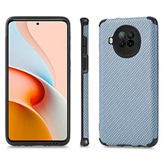 Funda Silicona Carcasa Ultrafina Goma con Magnetico S01D para Xiaomi Mi 10T Lite 5G Azul