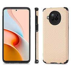 Funda Silicona Carcasa Ultrafina Goma con Magnetico S01D para Xiaomi Mi 10T Lite 5G Oro