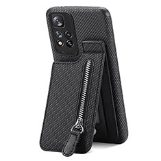 Funda Silicona Carcasa Ultrafina Goma con Magnetico S01D para Xiaomi Mi 11i 5G (2022) Negro