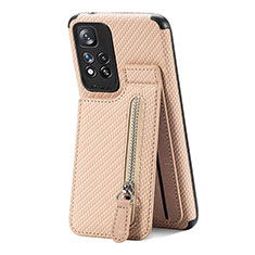 Funda Silicona Carcasa Ultrafina Goma con Magnetico S01D para Xiaomi Mi 11i 5G (2022) Oro