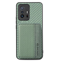 Funda Silicona Carcasa Ultrafina Goma con Magnetico S01D para Xiaomi Mi 11T 5G Oro