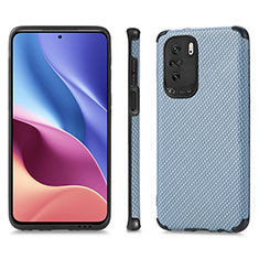 Funda Silicona Carcasa Ultrafina Goma con Magnetico S01D para Xiaomi Mi 11X Pro 5G Azul