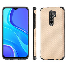 Funda Silicona Carcasa Ultrafina Goma con Magnetico S01D para Xiaomi Poco M2 Oro