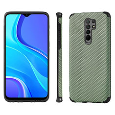 Funda Silicona Carcasa Ultrafina Goma con Magnetico S01D para Xiaomi Poco M2 Verde