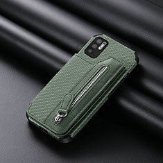 Funda Silicona Carcasa Ultrafina Goma con Magnetico S01D para Xiaomi POCO M3 Pro 5G Verde