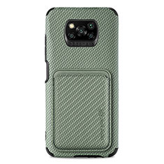 Funda Silicona Carcasa Ultrafina Goma con Magnetico S01D para Xiaomi Poco X3 Verde